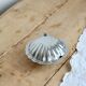 Vintage silver-plated shell butter dish