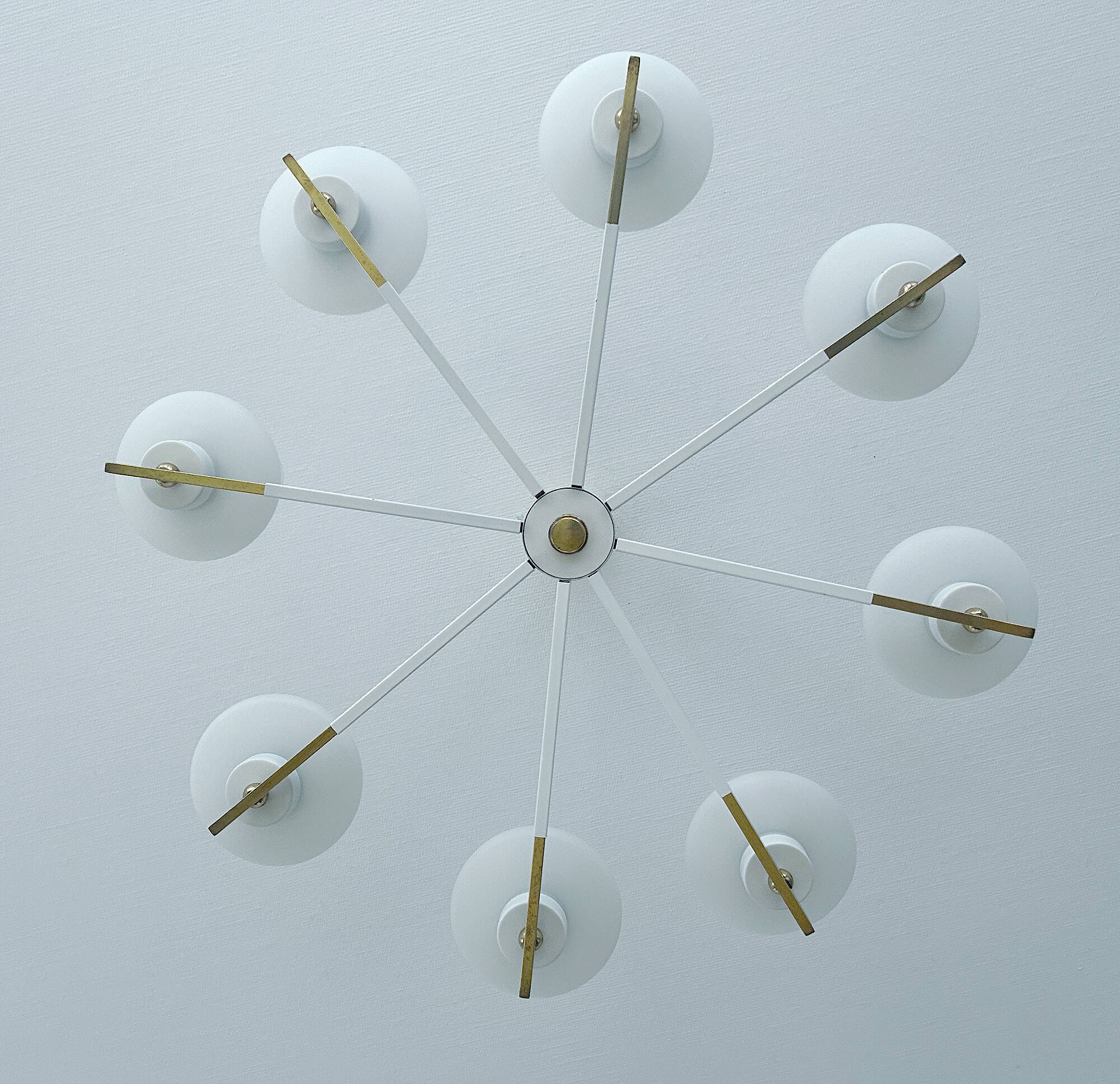 Large Mid Century Italian Pendant Light