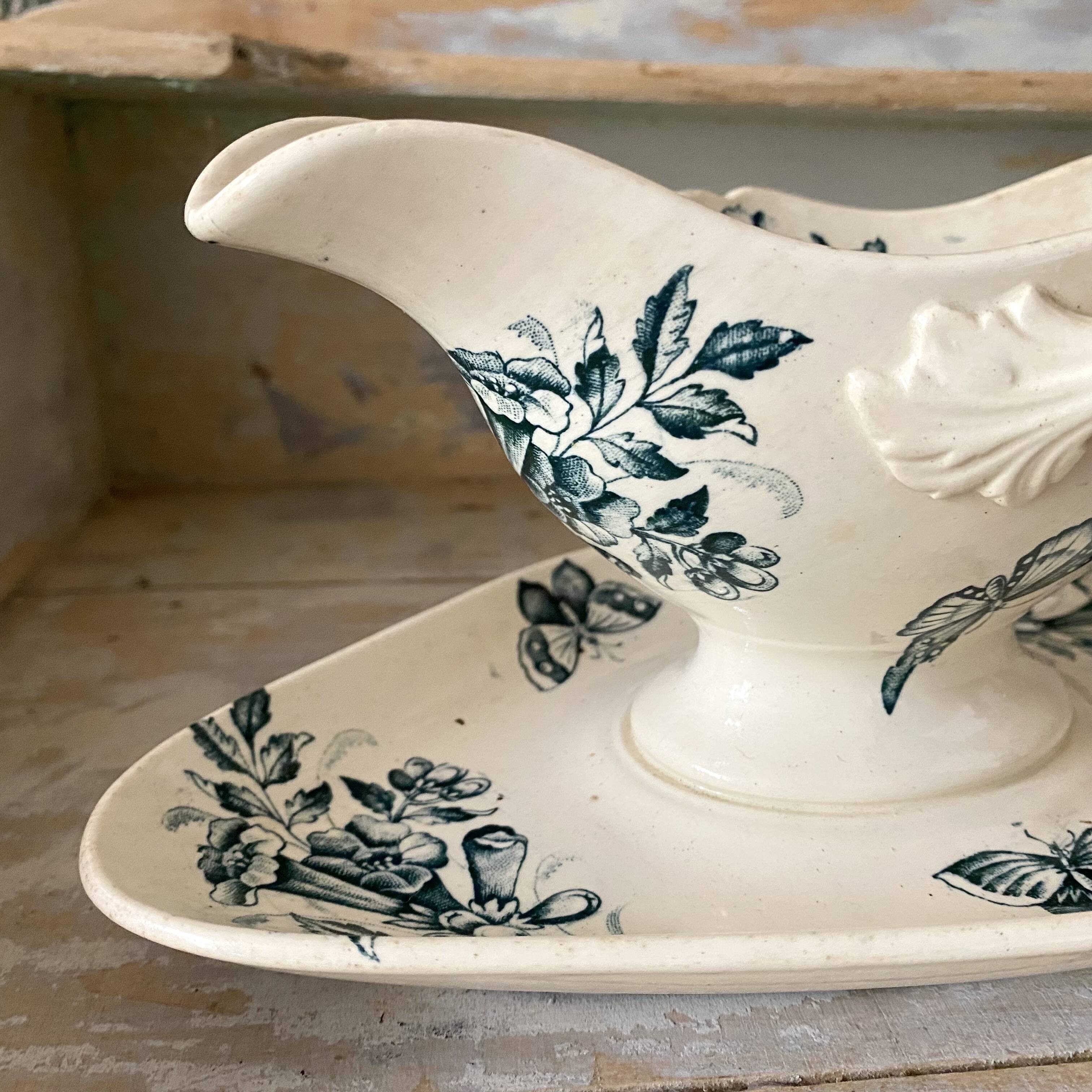 Saucière en terre de fer Badonviller Jasmin