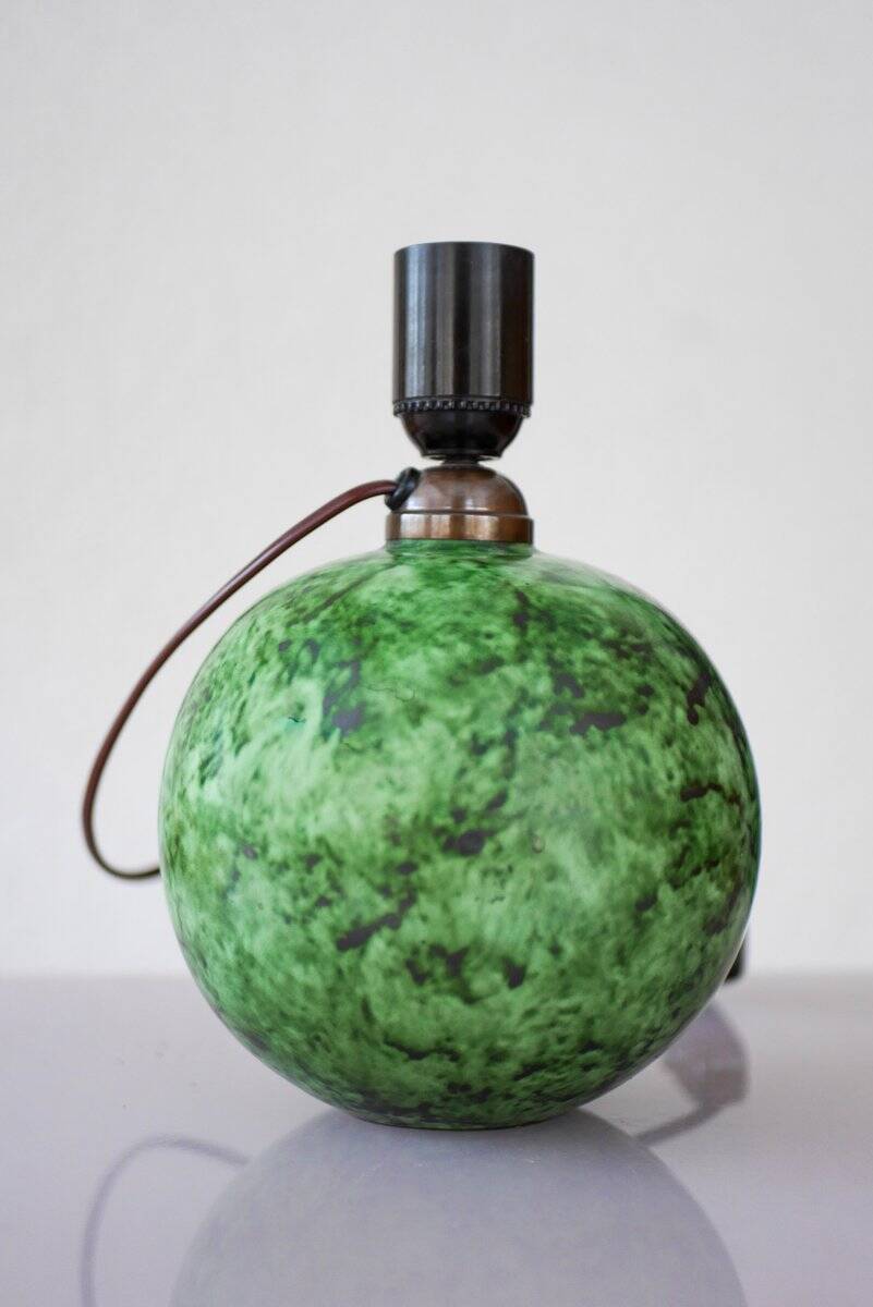 Scandinavian Art Deco table lamp in ceramic by Erik Mornils for Nittsjö, 1930s