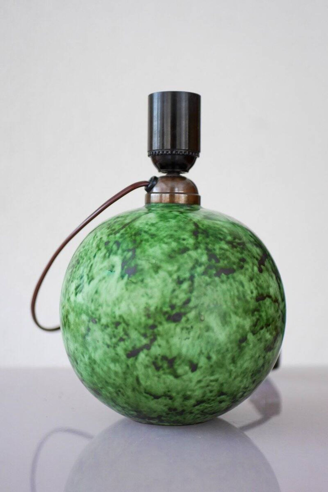 Scandinavian Art Deco table lamp in ceramic by Erik Mornils for Nittsjö, 1930s