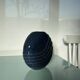 Blue stoneware lentil vase