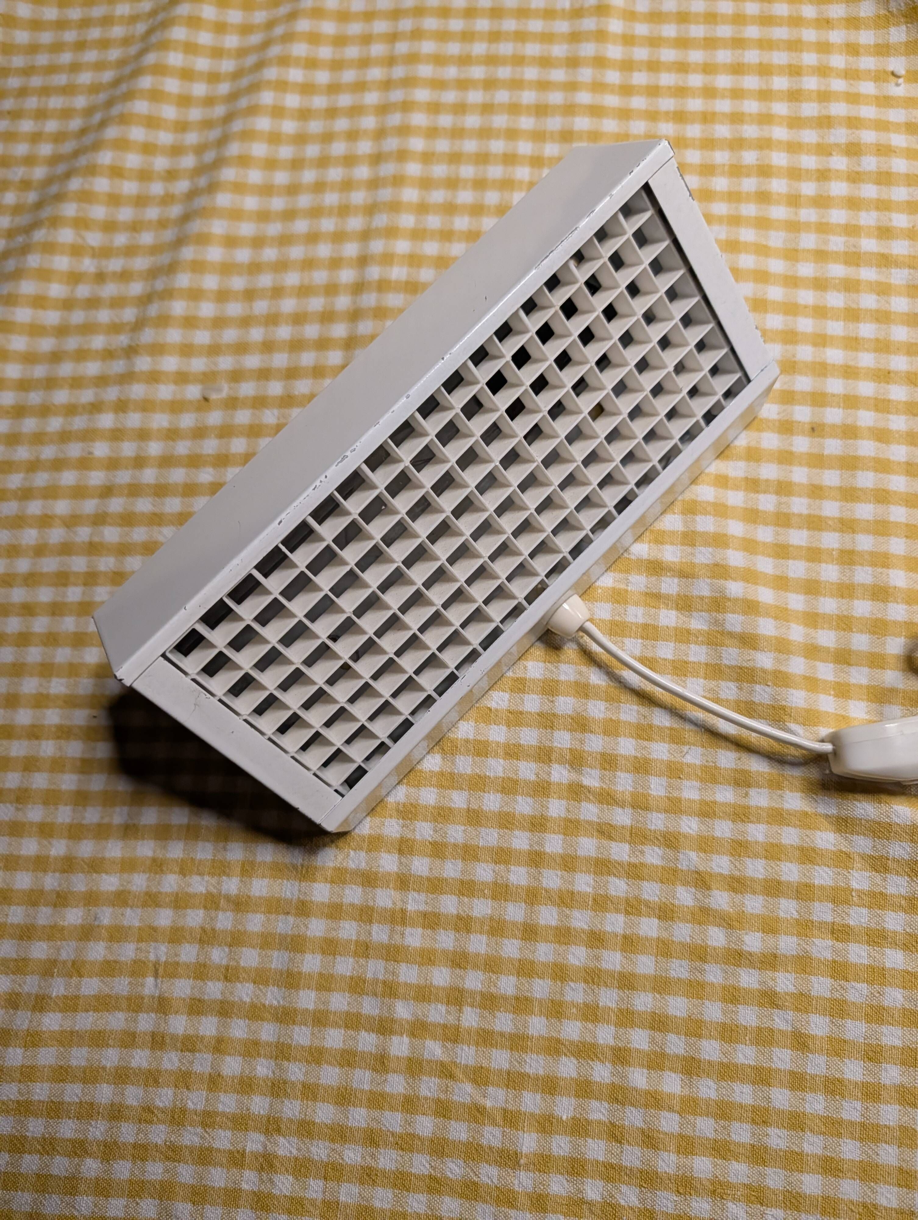 White Elidus bedside lamps in metal, designed by Hans-Agne Jakobsson.