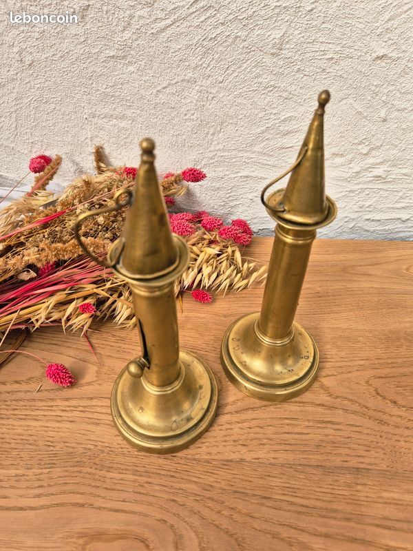 Bougeoirs vintage laiton