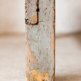 Green wooden workbench – 2 drawers