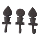 3 patères