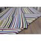 Tapis turc Oushak fait main en laine et coton multicolore, années 1970