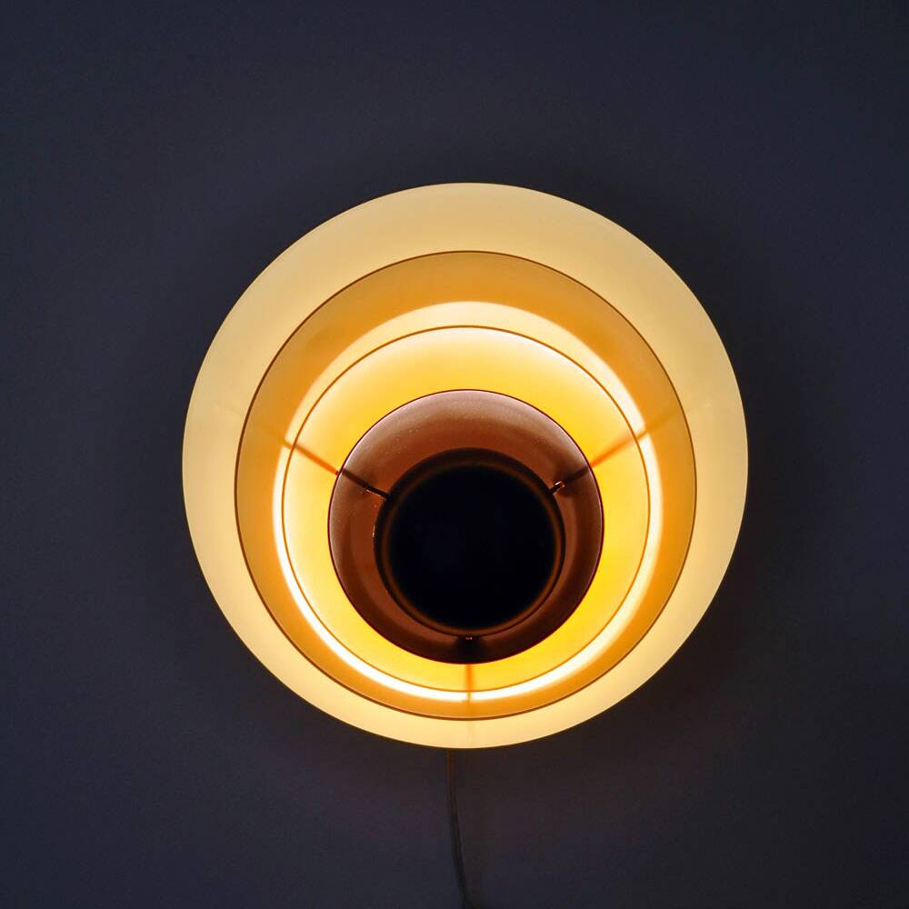 Pair of Ondine wall lights, New Age, 1970 Mazda