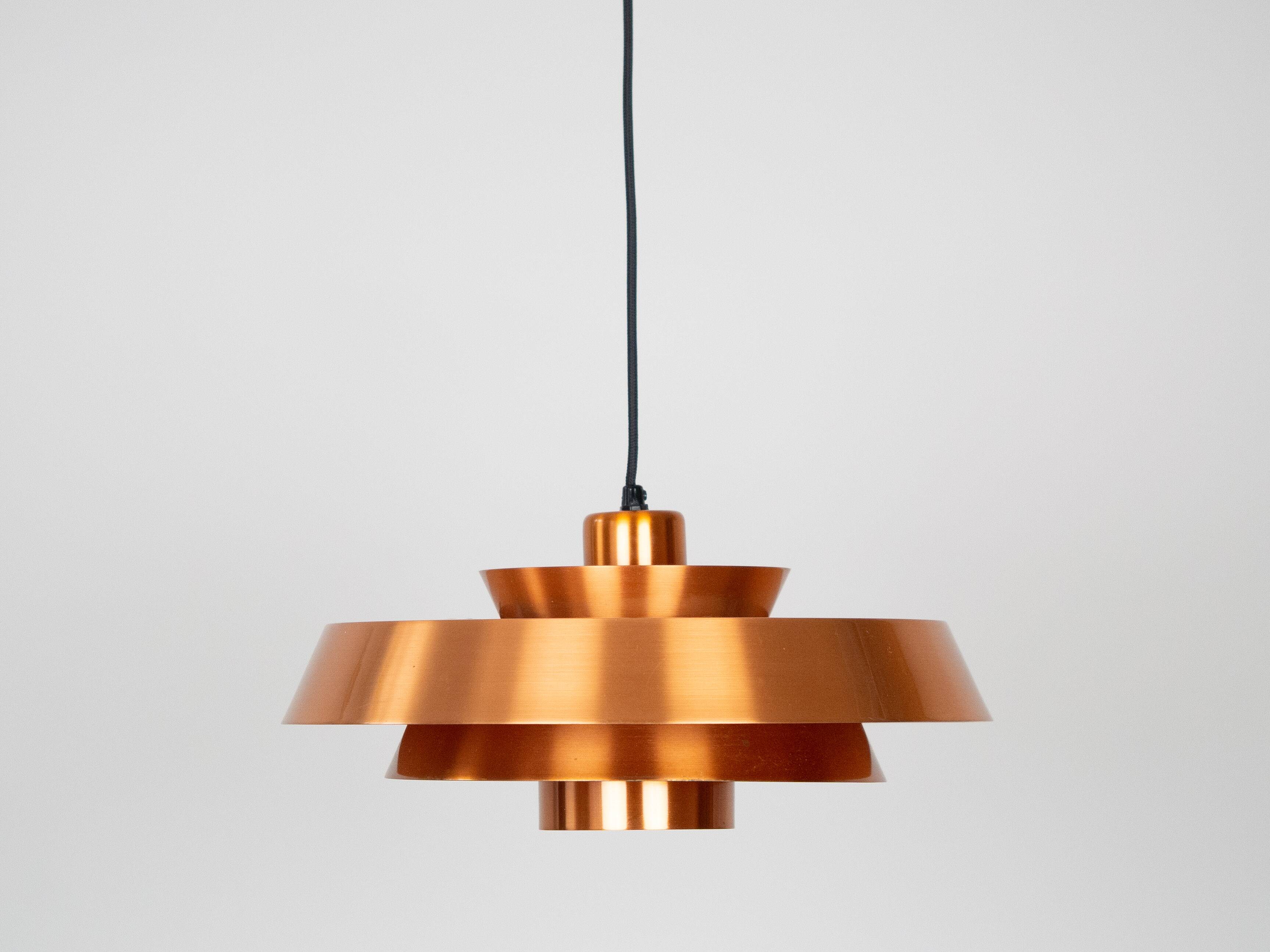 Danish vintage pendant lamp Nova by jo Hammerborg, Fog og Morup, 1963
