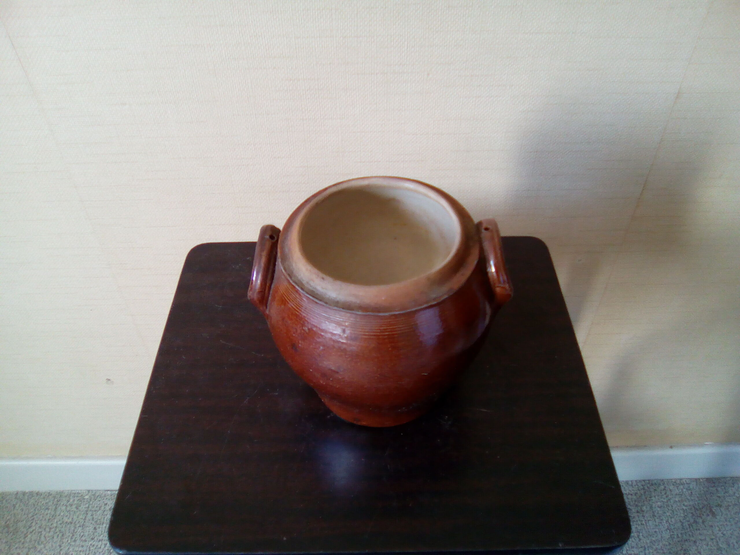 Elegant little salt pot in the shape of a rumen pot