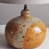 Lampe en grès pyrité