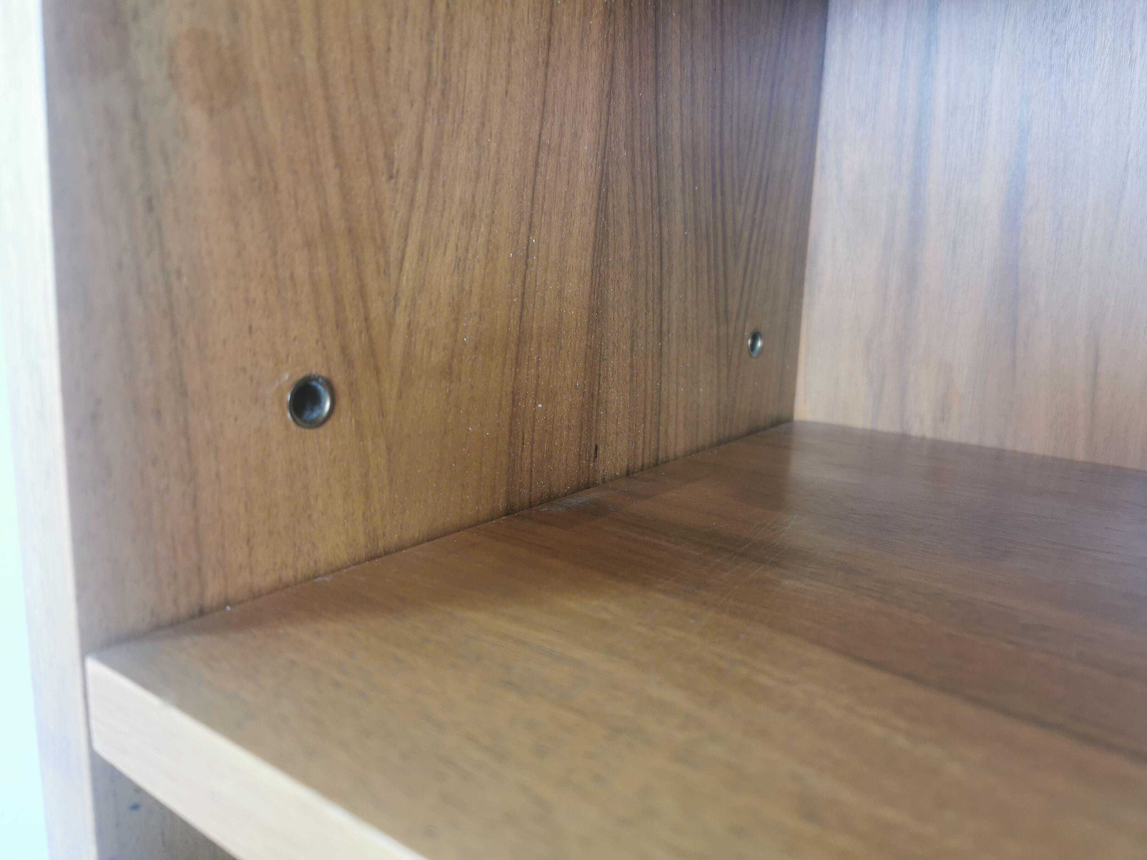 Vintage shelving walnut veneer