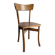 Vintage bistro chair in patinated blonde beech