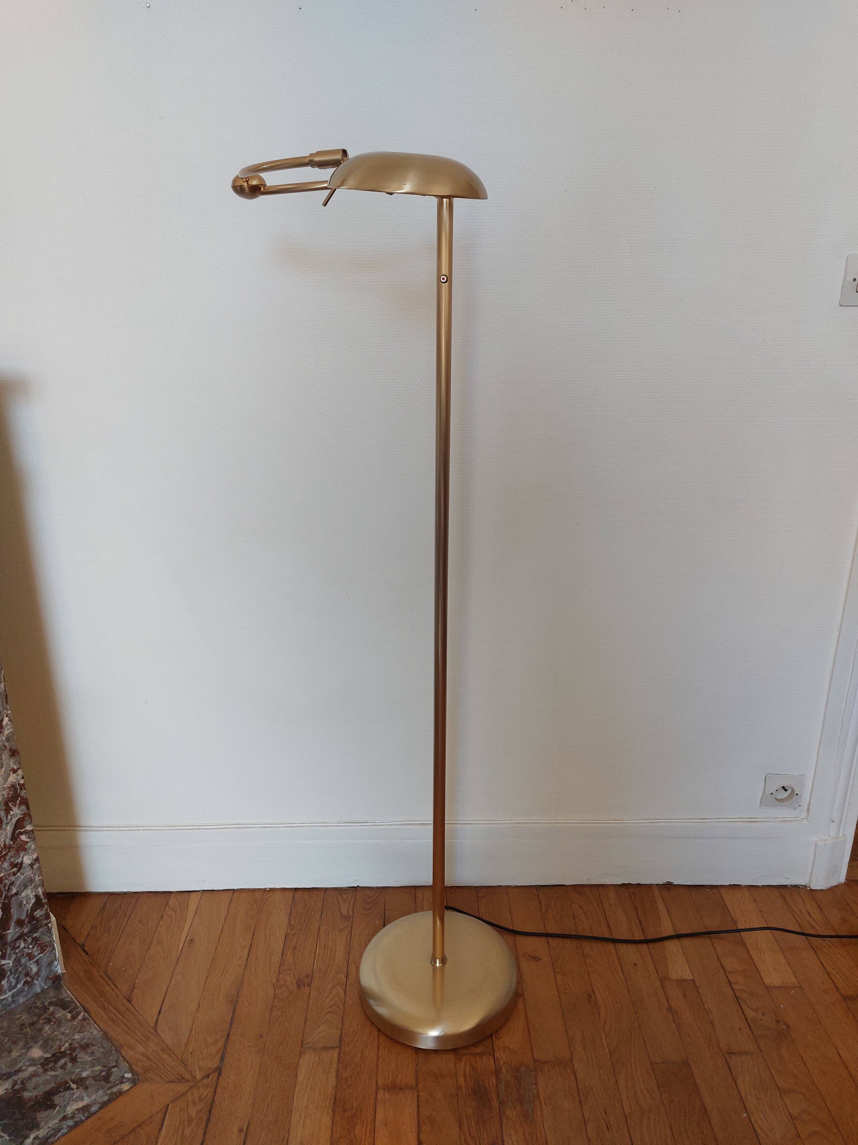 Vintage brass reading light