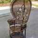 Emmanuelle peacock chair in rattan and wicker