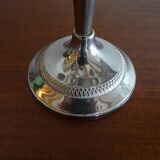 Chandelier 5 burners vintage silver metal