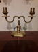 Paire de chandeliers en laiton