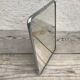Old ice mirror barber contour aluminium  21x15cm