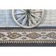 Tapis couloir vintage en laine et coton turc noué à la main blanc 90x307