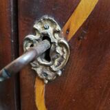 Shelf corner inlaid flowers XVIII