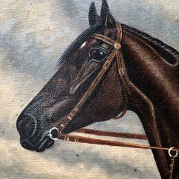 Tableau "Le jockey" 1900