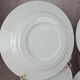 Assiettes Gien modernistes à pois dorés – lot de 9