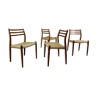 4 chairs model 78 by Nils O. Moller 1960