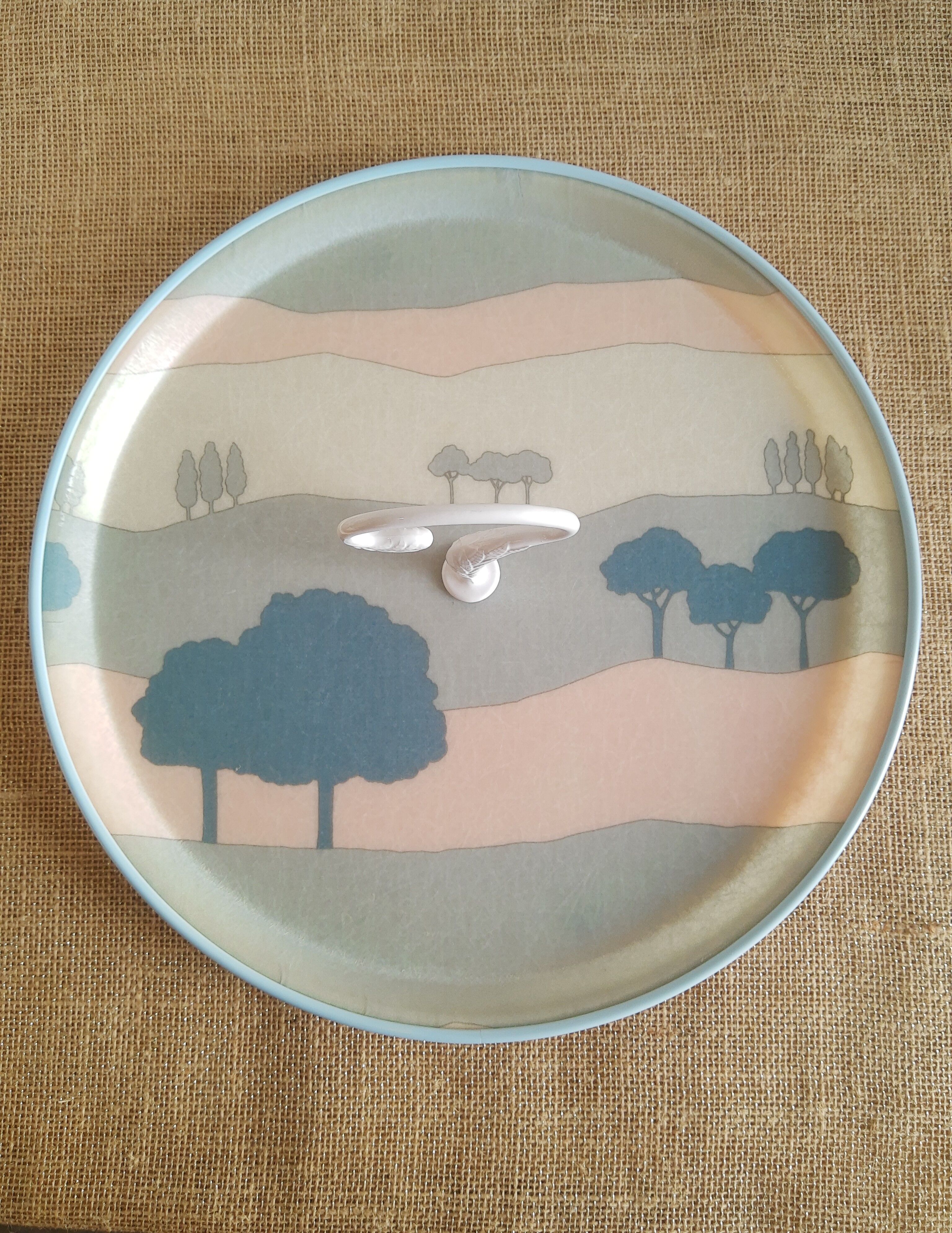 Vintage Fiberglass Serving Tray