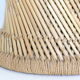 Tabouret en rotin et corde vintage 1950