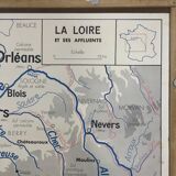 The loire geographical solar poster double sided