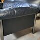 Pierluigi Cerri sofa model Pause signed Poltrona Frau in Black leather Design