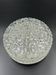 Vintage glacier glass Brutalist round ceiling light.