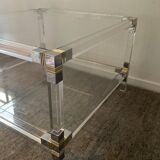 Pierre Vandel coffee table in lucite from the 70s