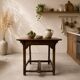 Occasional table or small antique display table in solid wood.