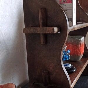 Hanging or laying wooden shelf