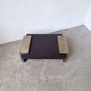 Art Deco coffee table in lacquer and brass