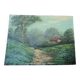 Peinture à l'huile sur carton, première moitié du XXe siècle, signée