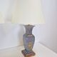 Vintage Asian Table Lamps in Pewter and Brass, 1950s, Set of 2