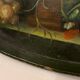 Still life painted wood tray