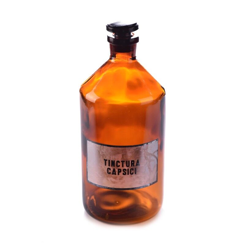 Brocante apothecary bottle 2 ltr with various prints