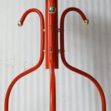 Red & gold metal tripod plant holder