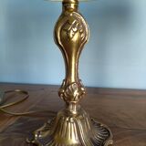 Pair of vintage bronze lamps