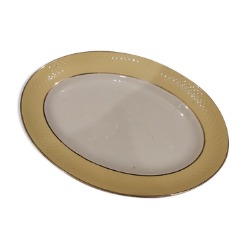 French vintage Orchies oval tray from Moulin des Loups