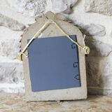 Ceramic mirror decorated with flowers