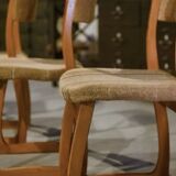 Set of 6 vintage 1960s 'Sleigh' chairs