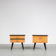 Paire de tables de nuit italiennes des années 1950