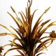 Beautiful huge 1970s gold-plated 5-arm tall metal chandelier by Hans Kögl
