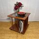 Mid century retro vintage teak coffee table with magazine rack or record 1960