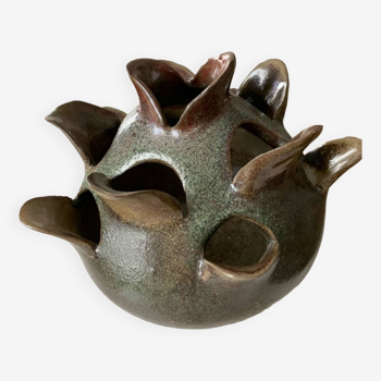 “Artichoke” vase in Vallauris stoneware