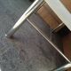 table basse metal chromé et marbre onyx epoque 1970